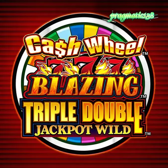 Tampilan antarmuka slot Cash Wheel Blazing 777 Triple Double Jackpot Wild dengan simbol klasik
